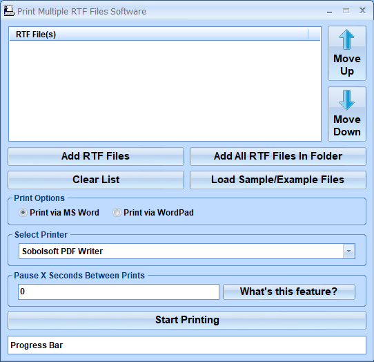 screenshot of print-multiple-rtf-files-software