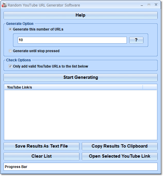 screenshot of random-youtube-url-generator