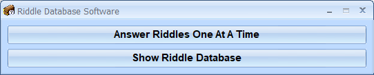 screenshot of riddle-database-software