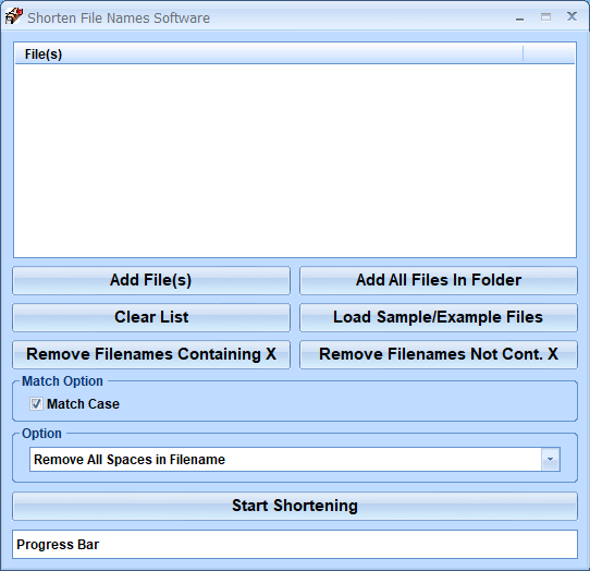 screenshot of shorten-file-names-software