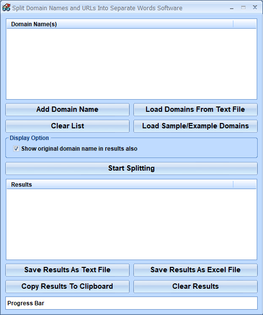 screenshot of split-domain-names-and-urls-into-separate-words-software