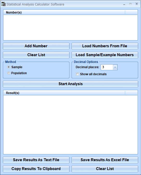 screenshot of statistical-analysis-calculator-software