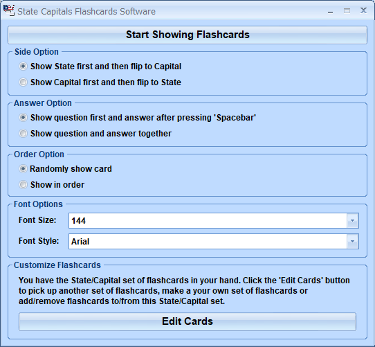 screenshot of state-capitals-flashcards