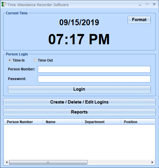 screenshot of time-attendance-recorder-software