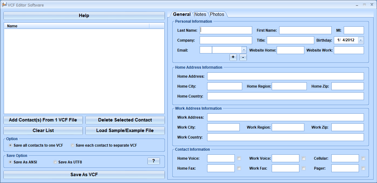 screenshot of vcf-editor-software