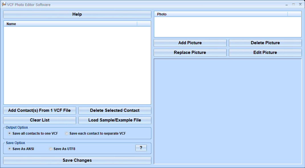 screenshot of vcf-photo-editor-software