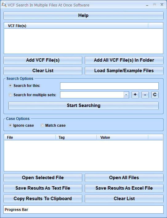 screenshot of vcf-search-multiple