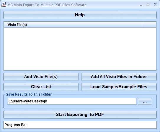 screenshot of ms-visio-export-to-multiple-pdf-files-software