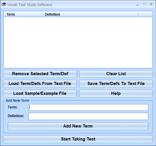 screenshot of vocab-test-study-software