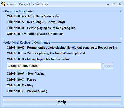 winamp delete newest song