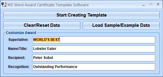 screenshot of ms-word-award-certificate-template-software