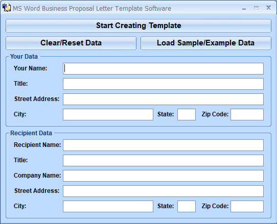 screenshot of ms-word-business-proposal-letter-template-software