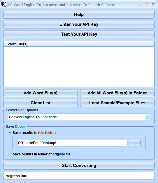 screenshot of ms-word-convert-documents-from-english-to-japanese-and-japanese-to-english-software