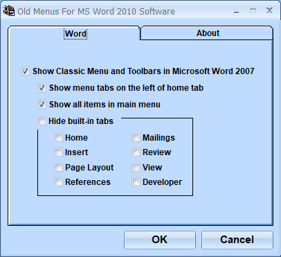 screenshot of old-menus-for-ms-word-2010-software