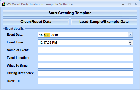 screenshot of ms-word-party-invitation-template-software